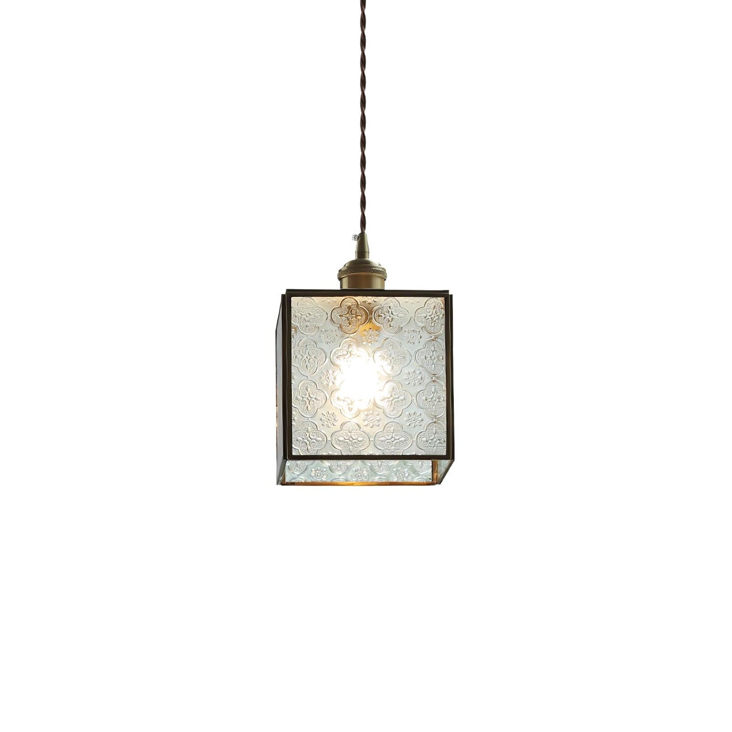 Patterned Glass Houselight Pendant Lamp