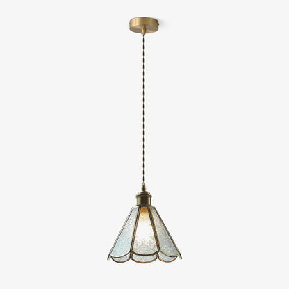 Patterned Glass Houselight Pendant Lamp