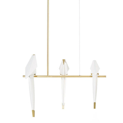 Paper Crane Bird LED Pendant light Chandelier