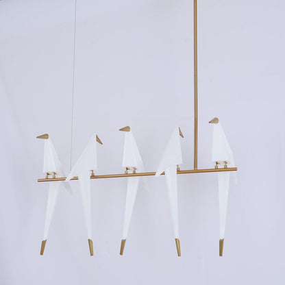 Paper Crane Bird LED Pendant light Chandelier