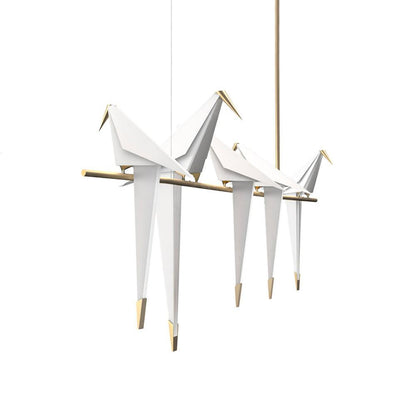 Paper Crane Bird LED Pendant light Chandelier