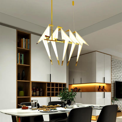 Paper Crane Bird LED Pendant light Chandelier