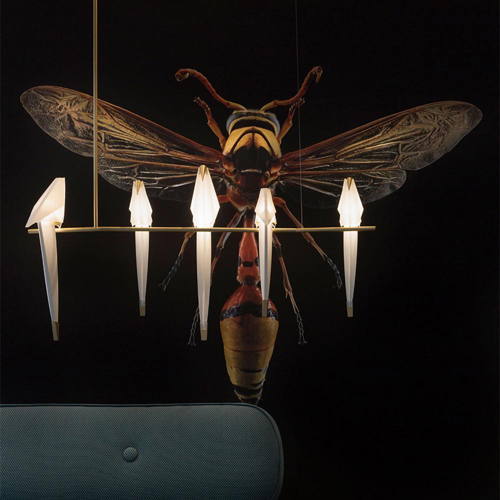 Paper Crane Bird LED Pendant light Chandelier