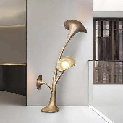 Petunia Sculpture Torchiere Lamp Floor Lamp
