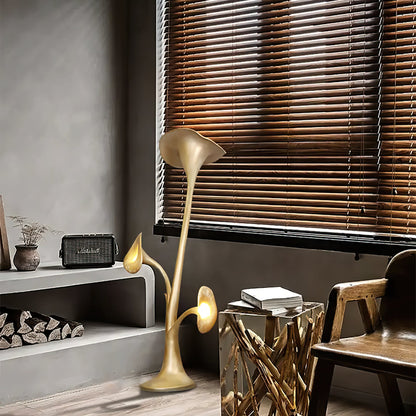 Petunia Sculpture Torchiere Lamp Floor Lamp