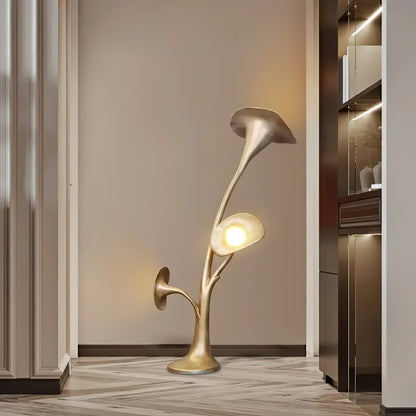 Petunia Sculpture Torchiere Lamp Floor Lamp