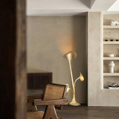 Petunia Sculpture Torchiere Lamp Floor Lamp