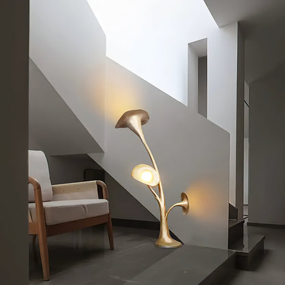 Petunia Sculpture Torchiere Lamp Floor Lamp