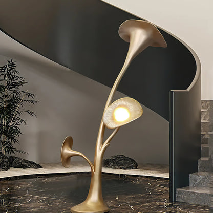 Petunia Sculpture Torchiere Lamp Floor Lamp