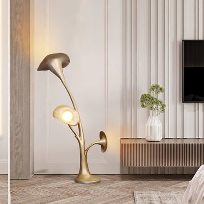 Petunia Sculpture Torchiere Lamp Floor Lamp