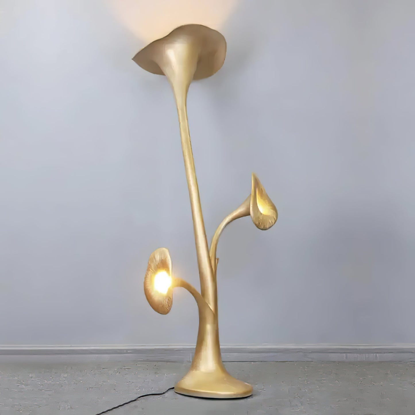 Petunia Sculpture Torchiere Lamp Floor Lamp