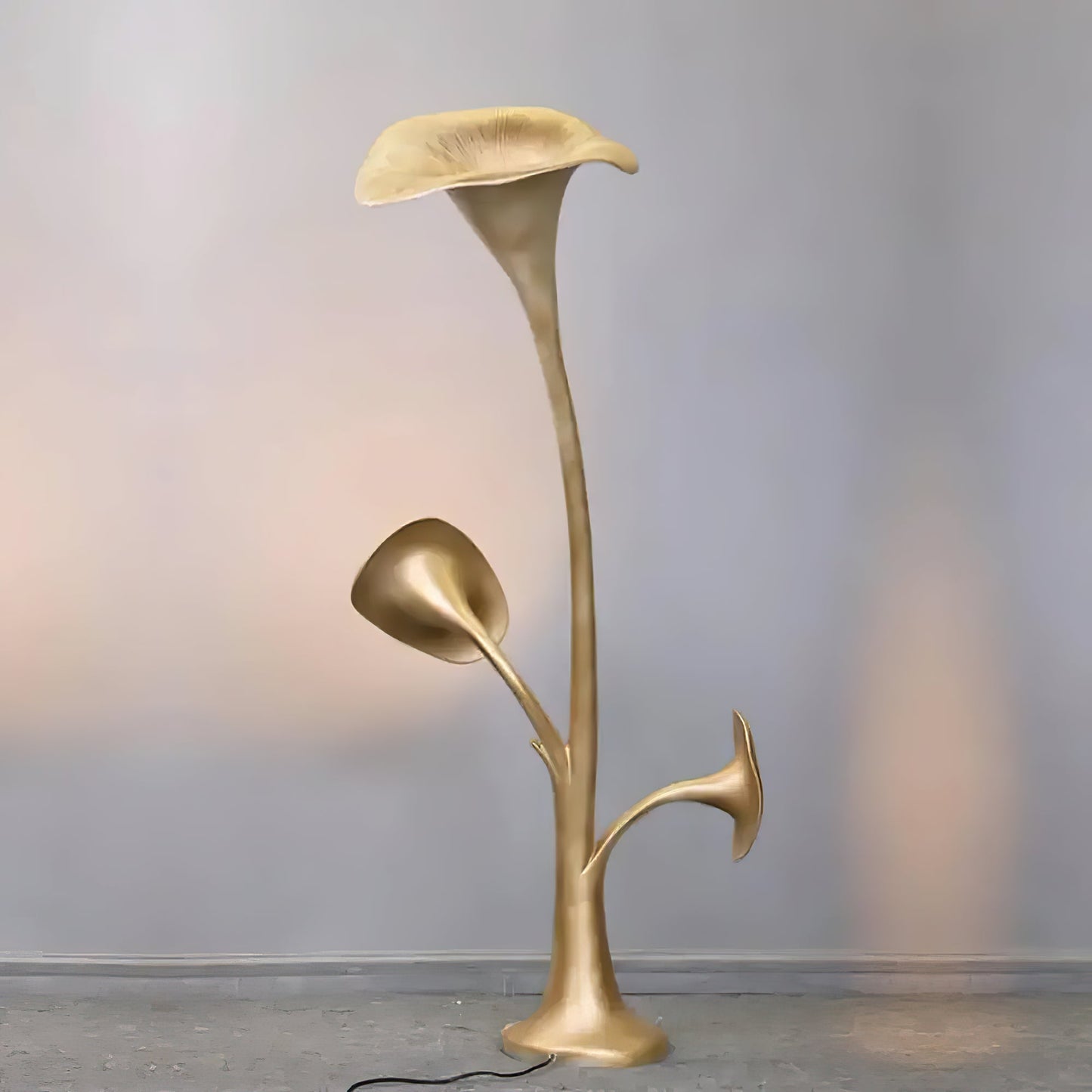 Petunia Sculpture Torchiere Lamp Floor Lamp