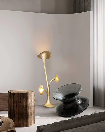 Petunia Sculpture Torchiere Lamp Floor Lamp