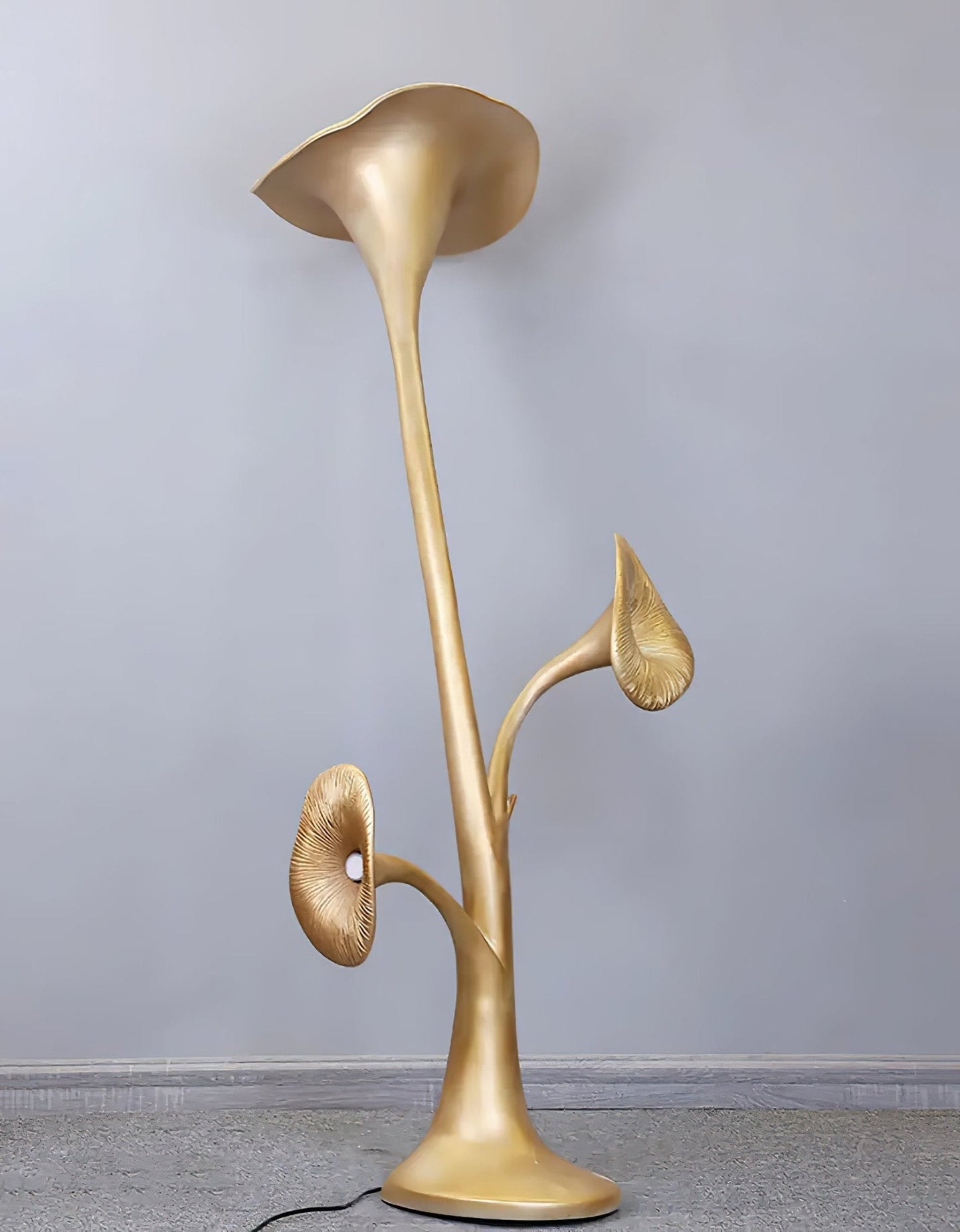 Petunia Sculpture Torchiere Lamp Floor Lamp