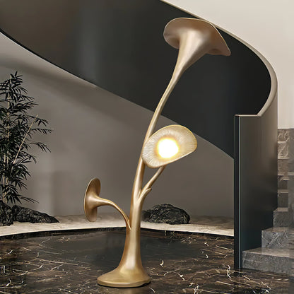 Petunia Sculpture Torchiere Lamp Floor Lamp