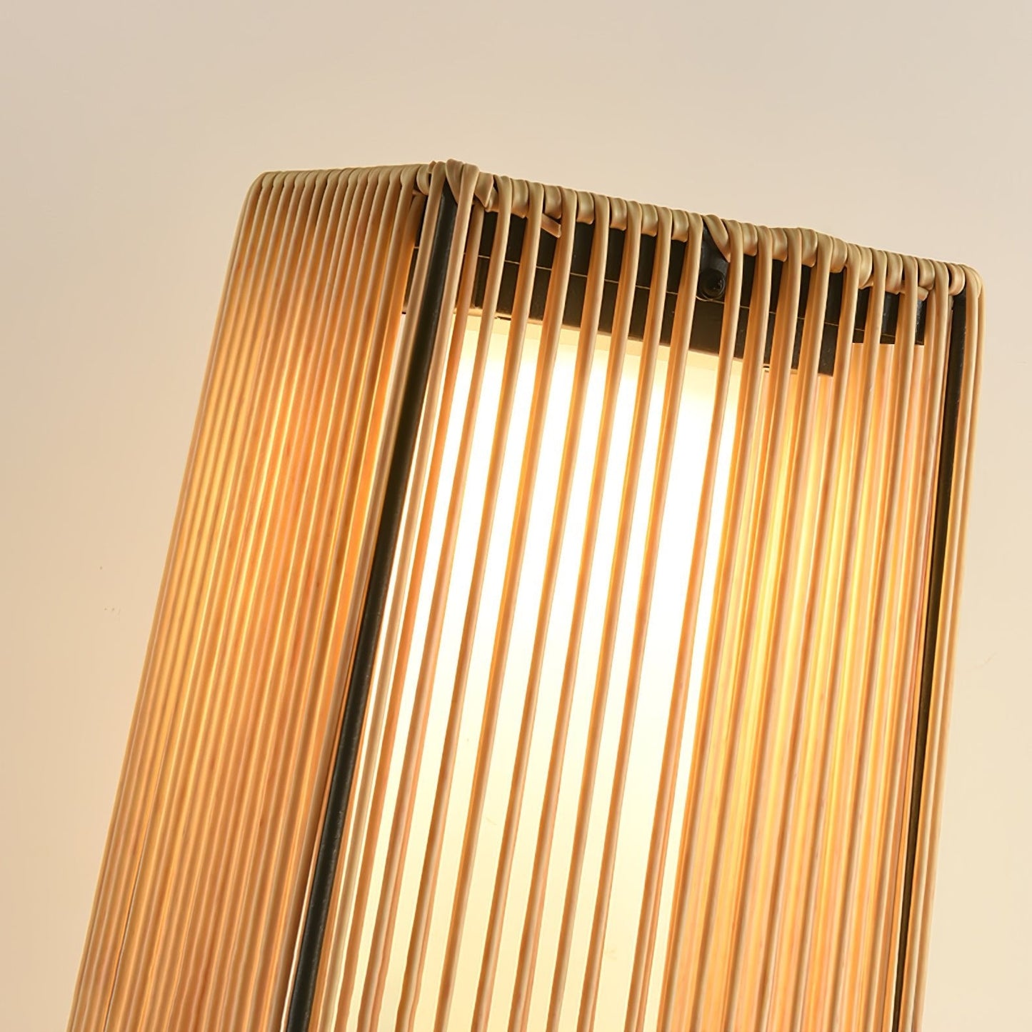 Plastic Rattan Architectural light Outdoor Post Light