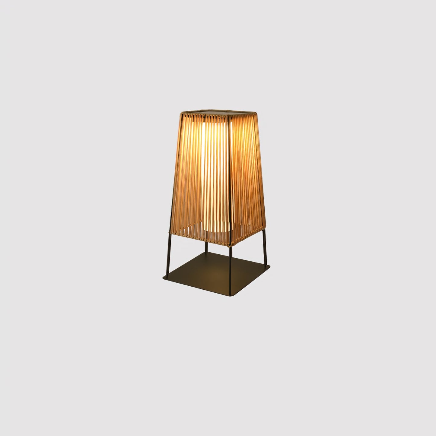 Plastic Rattan Architectural light Outdoor Post Light