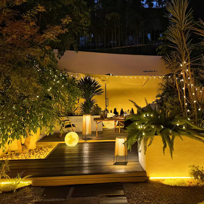 Plastic Rattan Architectural light Outdoor Post Light