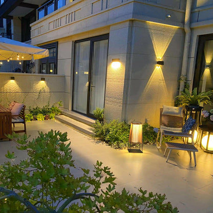 Plastic Rattan Architectural light Outdoor Post Light