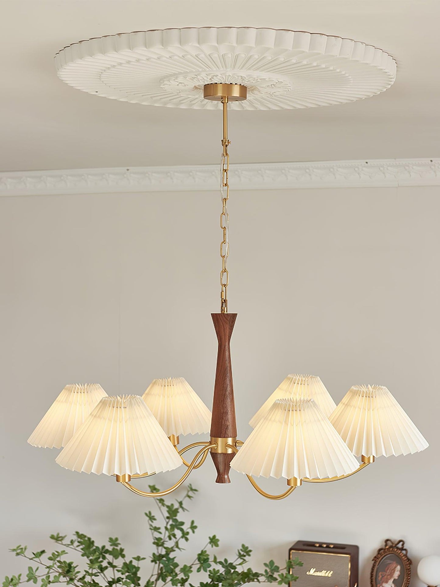 Pleated Ceiling fixture Chandelier