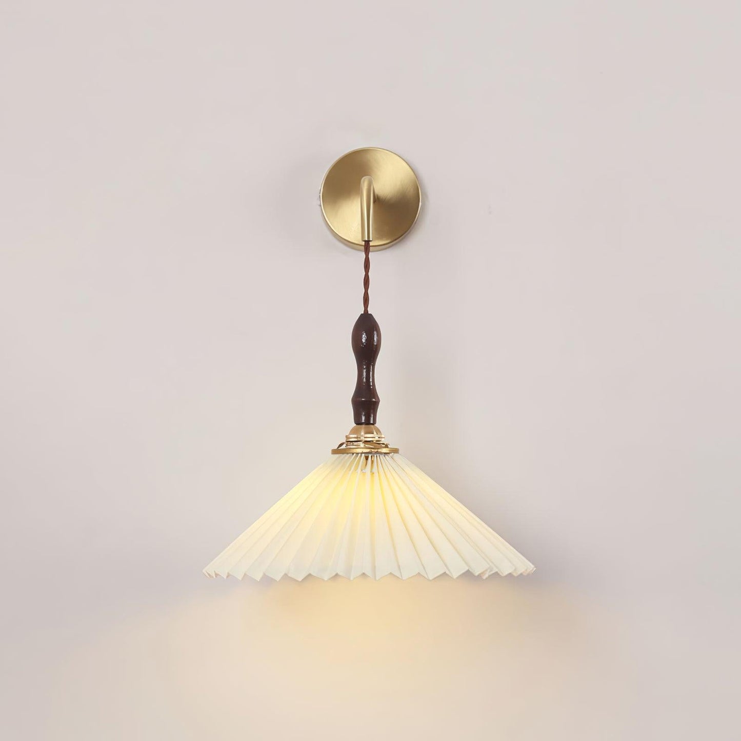 Pleated Wooden Wall light fixture Wall Lamp