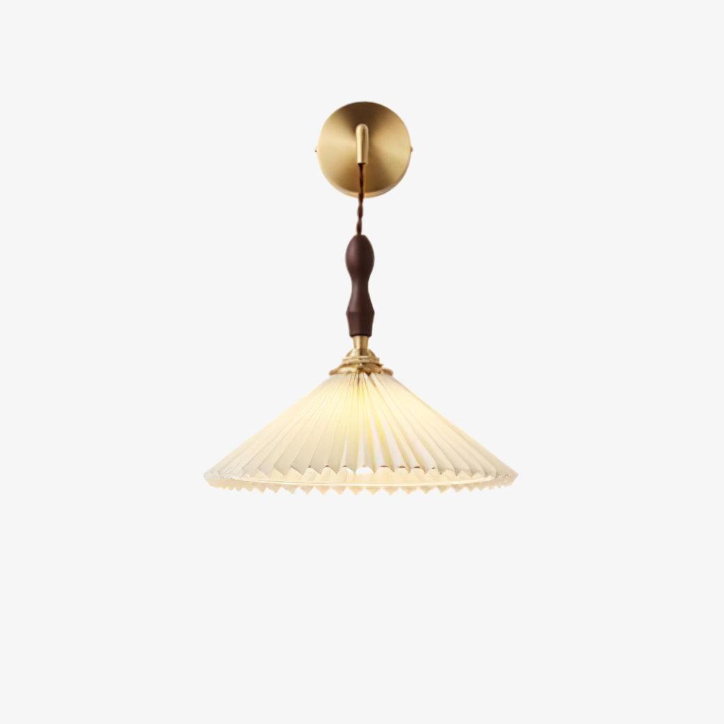 Pleated Wooden Wall light fixture Wall Lamp