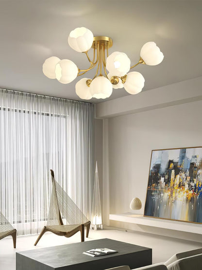Pumpkin Brass Flush mount light Ceiling Lamp