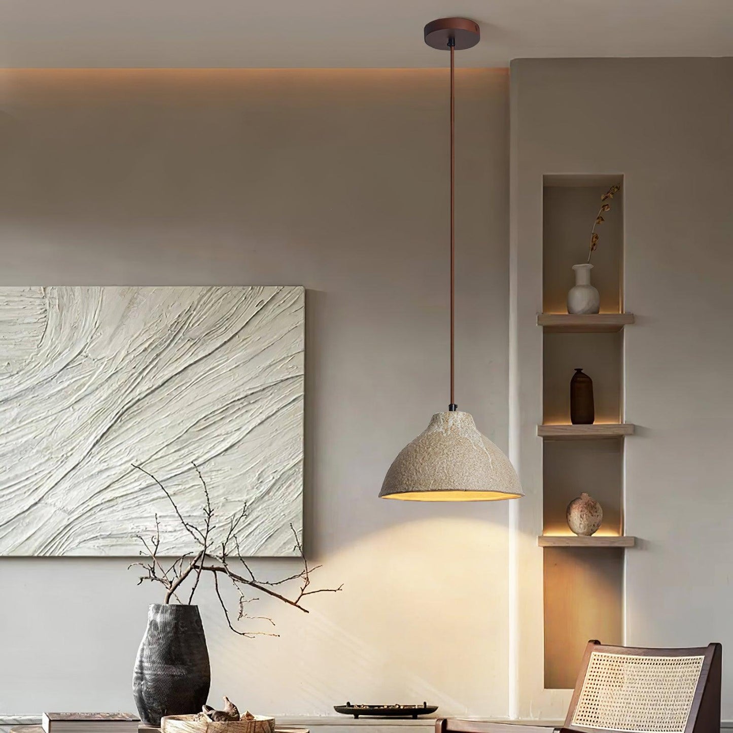 Raku Retro Ceramic Houselight Pendant Lamp