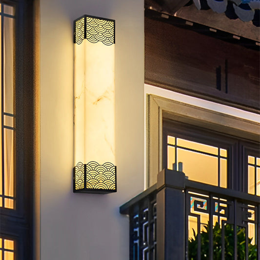 Rectangular Resin LED Waterproof Vintage Outdoor Wall Lights Wall Lamp