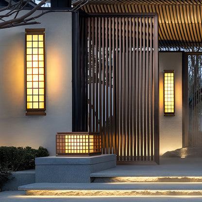 Classic Rectangular T5 Waterproof Vintage Outdoor Wall Lights Fixture