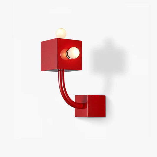 Red Cube Wall light Wall Lamp