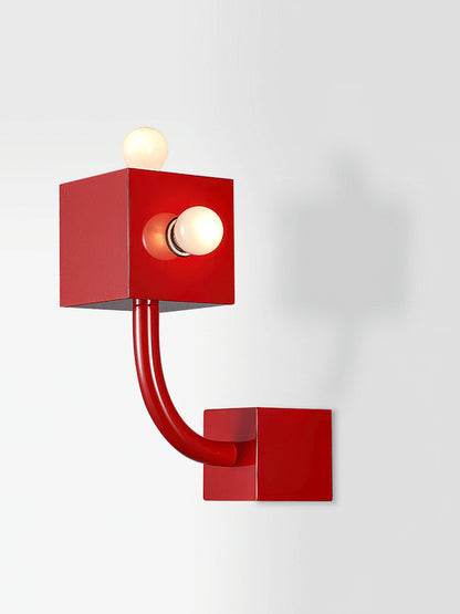 Red Cube Wall light Wall Lamp
