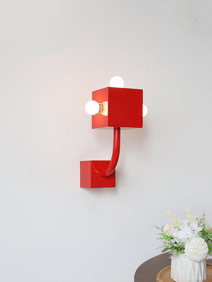Red Cube Wall light Wall Lamp