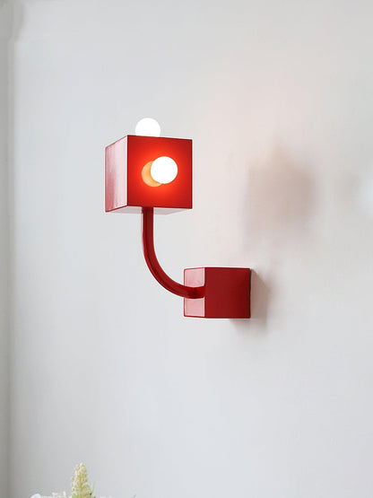 Red Cube Wall light Wall Lamp