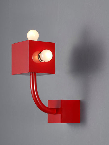 Red Cube Wall light Wall Lamp