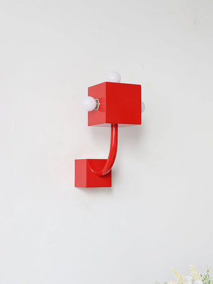 Red Cube Wall light Wall Lamp