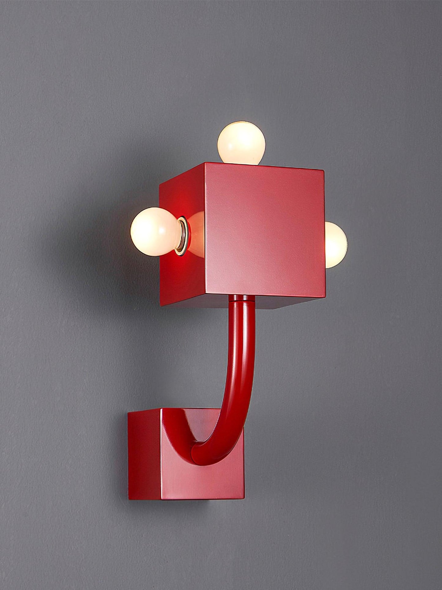 Red Cube Wall light Wall Lamp