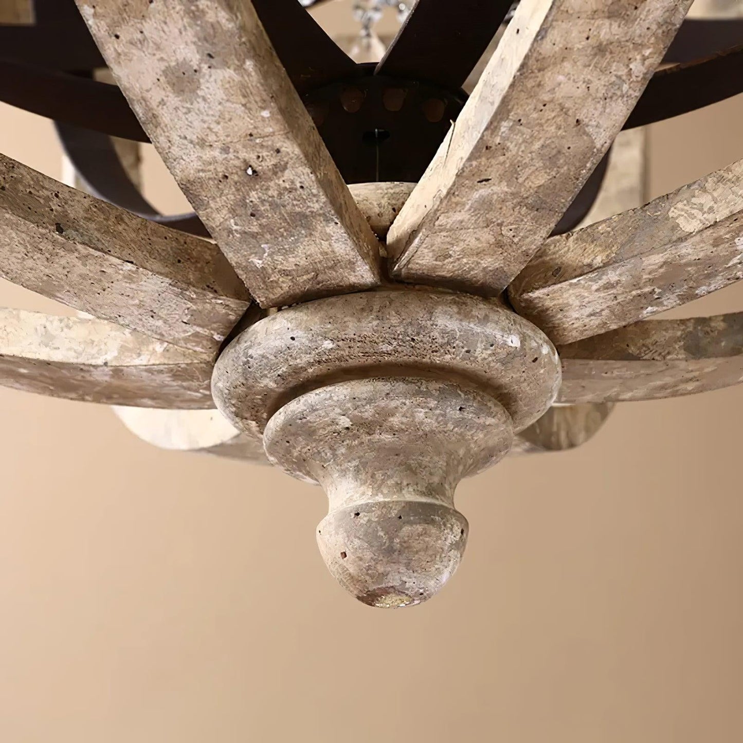 Retro Globe Weathered Gasolier Chandelier