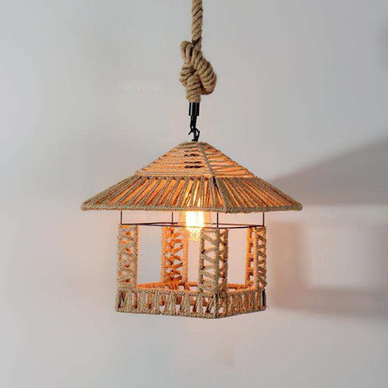 Retro Hemp Rope Exquisite Houselight Pendant Light