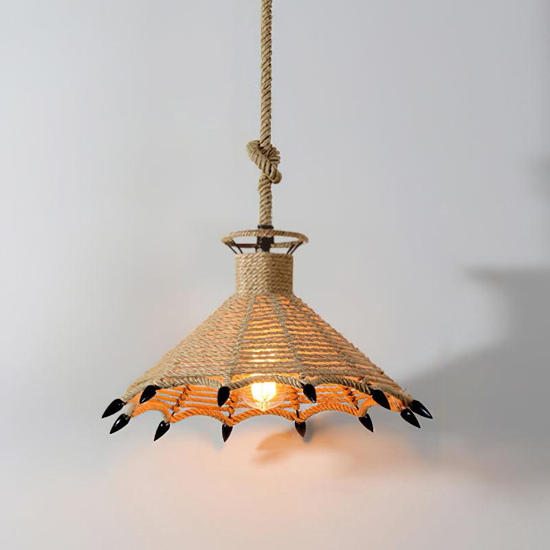 Retro Hemp Rope Interesting Houselight Pendant Light