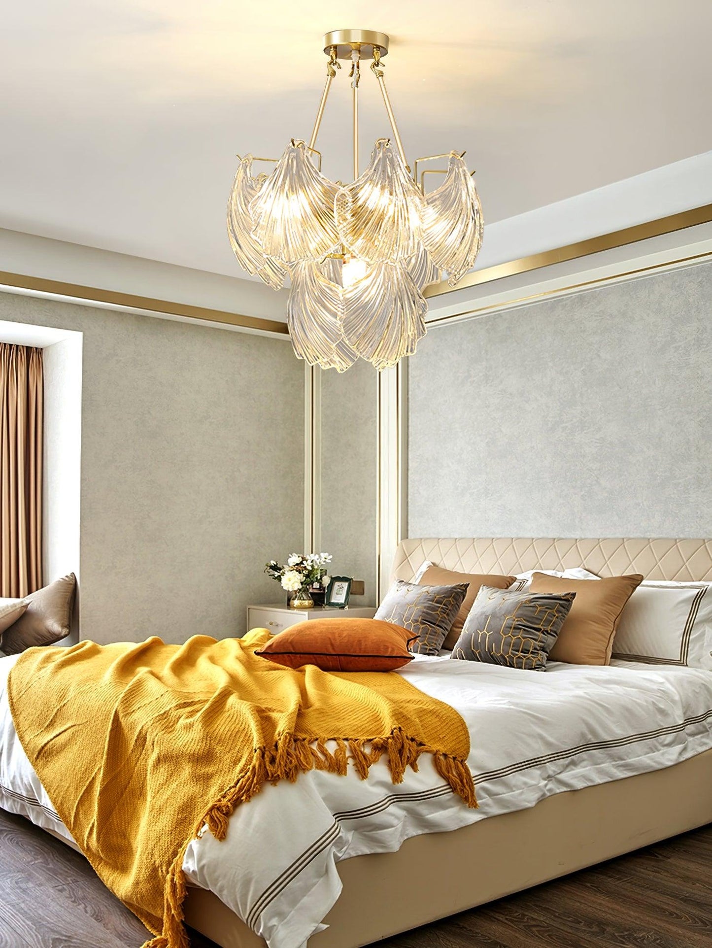 Ribbed Shell Overhead light Ceiling light