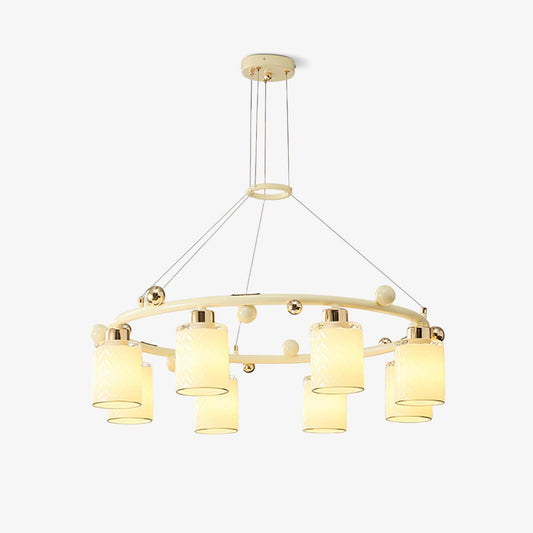 Ring Glass Cup Electrolier Chandelier