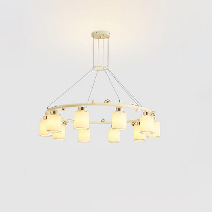 Ring Glass Cup Electrolier Chandelier