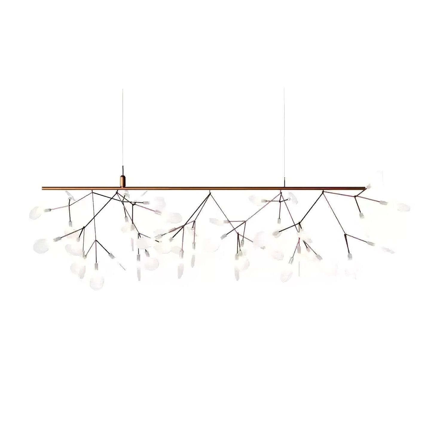 Rose Gold Firefly LED Candelabrum Chandelier