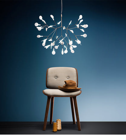 Rose Gold Firefly LED Candelabrum Chandelier