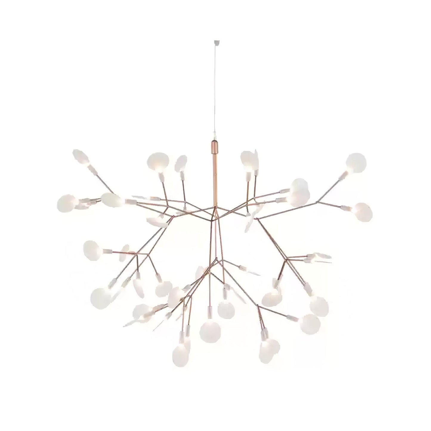 Rose Gold Firefly LED Candelabrum Chandelier
