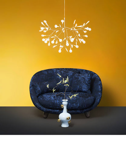 Rose Gold Firefly LED Candelabrum Chandelier