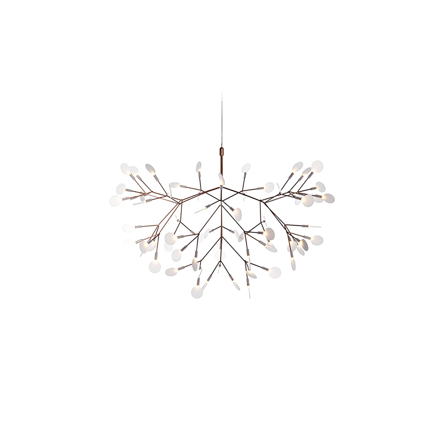 Rose Gold Firefly LED Candelabrum Chandelier