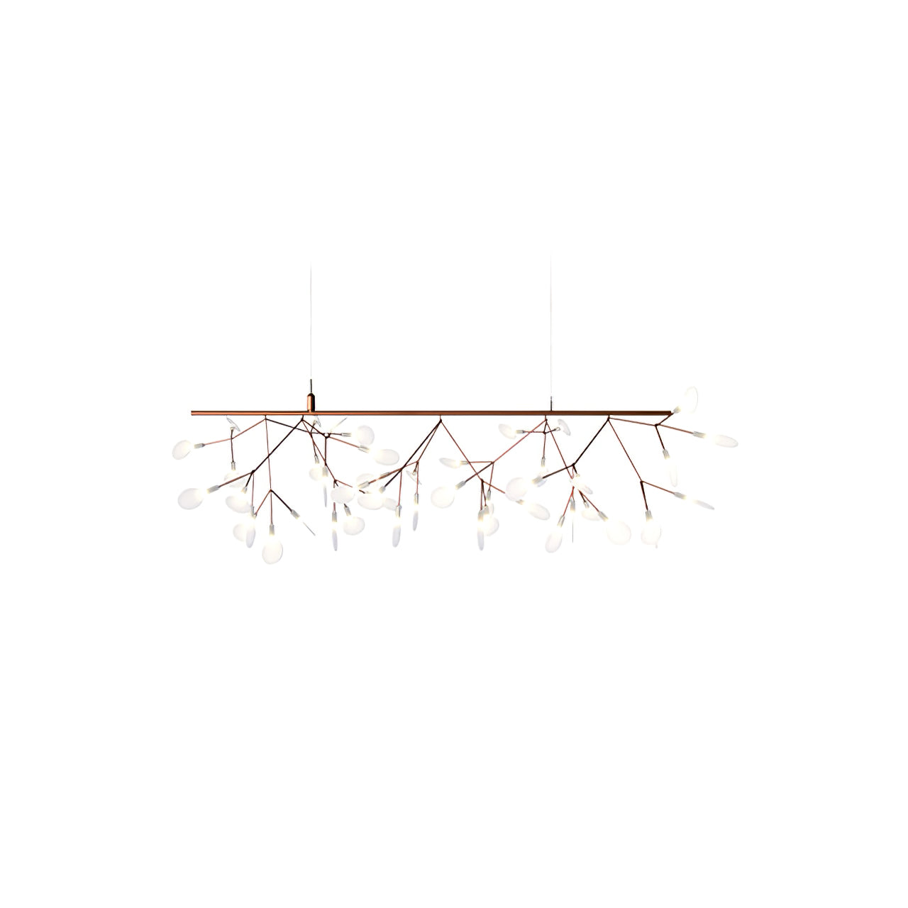 Rose Gold Firefly LED Candelabrum Chandelier