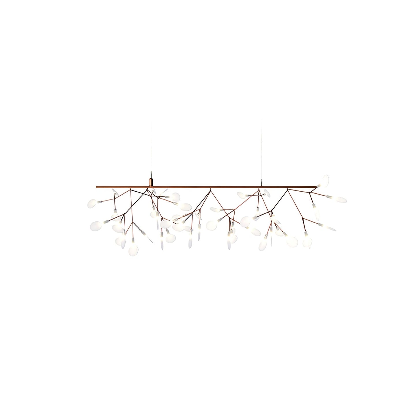 Rose Gold Firefly LED Candelabrum Chandelier